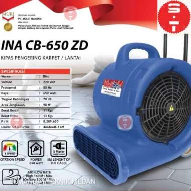 INA CB-650DZ 650 DZ BLOWER KIPAS LANTAI KARPET CARPET 650 W MULTIPRO