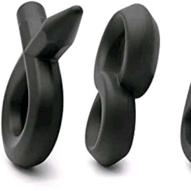 silicone Black Cockring per pich
