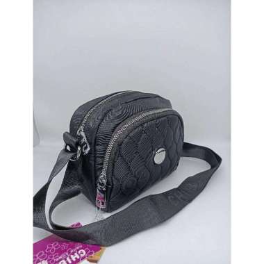Tas Slempang Chibao 99018-8 Selempang Wanita 99018-8 Slempang Hitam