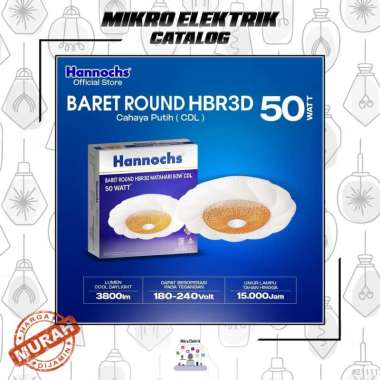 Lampu Downlight LED HANNOCHS HBR3D 50 Watt ( Matahari ) Tricolour