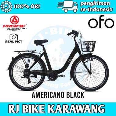 Sepeda Mini CTB 26 Inch Pacific Ofo Urban City Bike Black