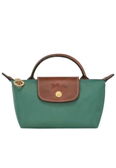 Longchamp Le Pliage Original Pouch With Handle Sage