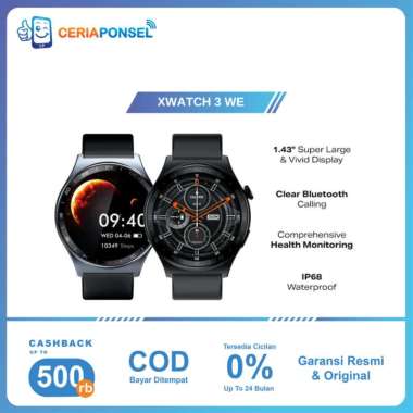 Infinix Smartwatch XW3E 300 mAh | Garansi Resmi Hitam