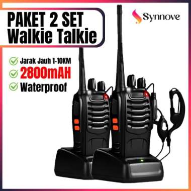 Walkie Talkie Original 2 SET Jarak Jauh 10 KM Handy Talkie HT Wlan HT Wln Portable With Charger
