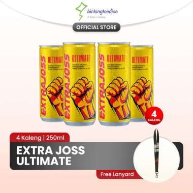 Extra Joss Ultimate 4 Kaleng FREE Lanyard