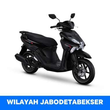 Yamaha Gear Ultima 125 Hybrid Sepeda Motor [OTR Jabodetabekser/ VIN 2025] Black Serang
