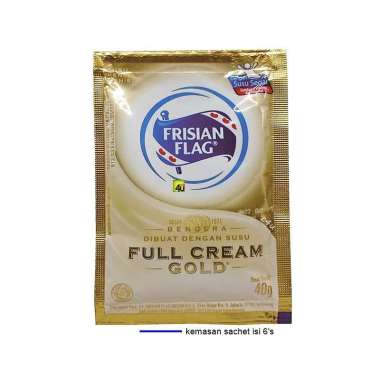 Frisian flag susu kental manis coklat / putih / gold isi 6 sachet gold