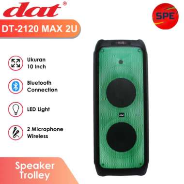 SPEAKER TROLLEY DAT UKURAN 10 INCH DT2120MAX2U GARANSI RESMI (MEDAN)