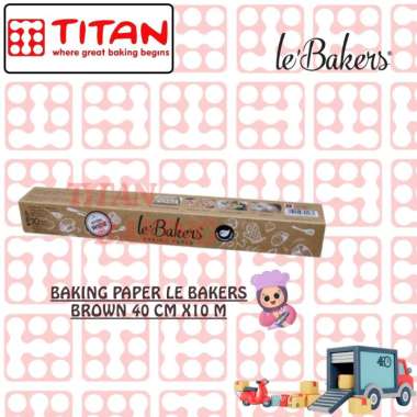 BAKING PAPER LE BAKERS BROWN 40 CM X10 M