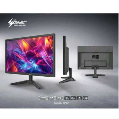 MONITOR PC MONITOR MURAH MONITOR LED BULLDOZER SONIC SC-19HV 19" INCH HDMI VGA GARANSI RESMI