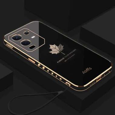 Case Compatible Infinix Note 50 / Note 50 Pro Softcase Maple Elektro Plating Camera Protect Infinix 