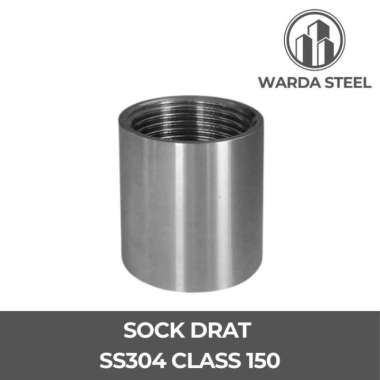 Sok Drat Dalam 1" SS 304 Class 150 - Stainless Socket Sock 1 Inch