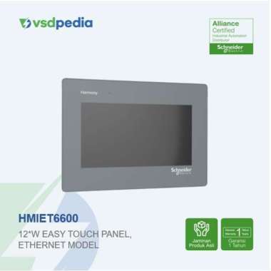 Schneider HMI 12"W Easy Touch Panel, Ethernet model HMIET6600