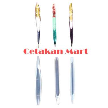 CMart Cetakan Silikon Resin Epoxy Craft DIY Pen Pulpen Pena Set