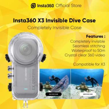 Insta360 X3 Invisible Dive Case Housing Waterproof 50m - Invisible Invisible