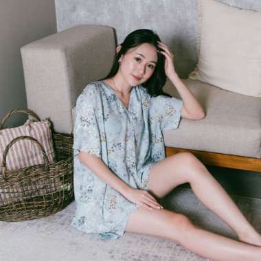 Aykowear Baju Tidur Piyama Wanita Rayon Skye Set Celana Pendek