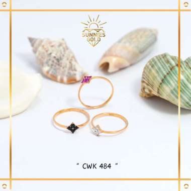 CINCIN WANITA EMAS ASLI MODEL TERBARU MINIMALIS MEWAH EMAS MUDA DAN TUA KADAR 6K (300), 8K (375) & 1