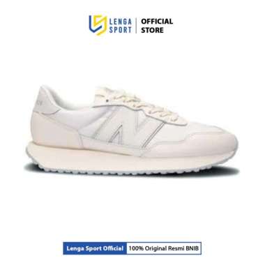 Sepatu Sneakers Pria New Balance 237 White Pack (MS237WP) ORIGINAL 43