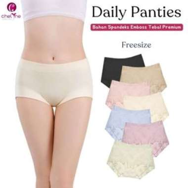 Chelyne CD Wanita Q2232 Spandeks Emboss Tebal Premium - CD Big Size Jumbo XL.