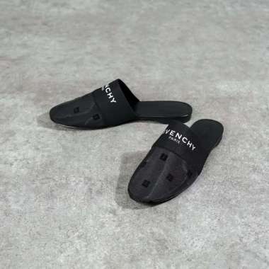 Sandal GIVENCHY BEDFORD BAND BLACK FLAT MULES 100% ORIGINAL 37