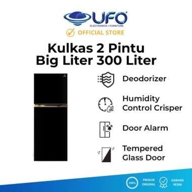 Polytron Kulkas 2 Pintu Belleza Big Liter 300 Liter PRM430X