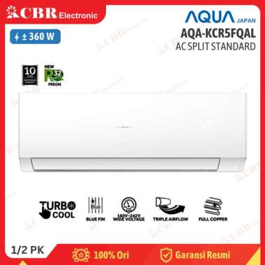 AC Split AQUA Standard 1/2PK (0.5PK) AQA-KCR5FQAL (R32) - Batam