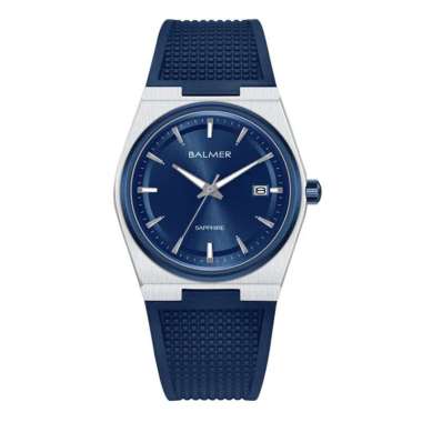 JAM TANGAN PRIA BALMER ORIGINAL SAPHIRE ORIGINAL B.2719MS,RB WITH BLUE RUBBER STRAP JAM B 2719MS,RB