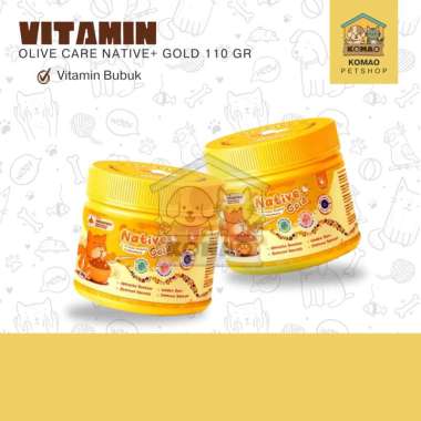 OLIVE CARE NATIVE+ GOLD 110GR - Vitamin Penggemuk Kucing Daya Tahan Tubuh Imun Olive Care Native+ Go