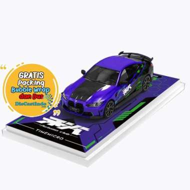 TIME MICRO 1:64 BMW M4-EVA First Edition With Mini Figure Limited Edition 233/999
