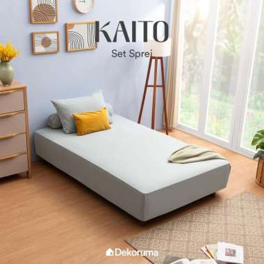 Dekoruma KAITO Misty Slate Blue Sprei Microtex Super Single 90x200x30