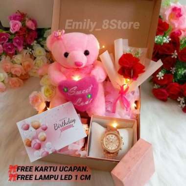KADO ULANG TAHUN CEWEK HADIAH ANNIVERSARY KADO VALENTINE hamper giftbox Paket 2 Jam