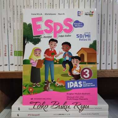 Buku ESPS IPAS Kelas 3 SD/MI Kurikulum Merdeka Revisi Erlangga