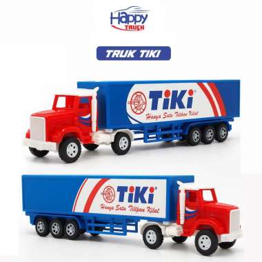 Happy Truk Jumbo KONTAINER/TANGKI AIR Mainan Diecast Truck Container Box Miniatur Diecast Truk Tangk