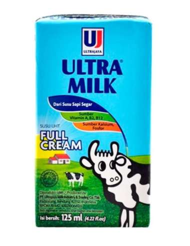 Promo Harga Ultra Mimi Susu UHT Full Cream 125 ml - Blibli