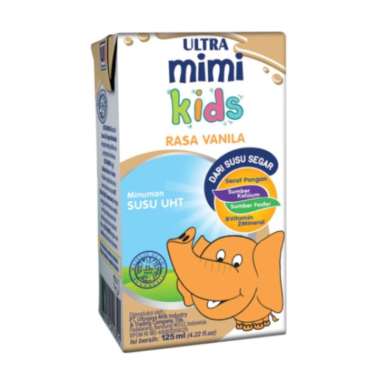 ULTRA Susu UHT / Susu Ultra Mimi Kids 125ml x 40 Pcs (1 Karton) Mimi Vanila