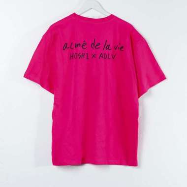 Kaos ADLV X HOSHI PAW POCKET BLACK PINK FUCHSIA 100% ORIGINAL size 2