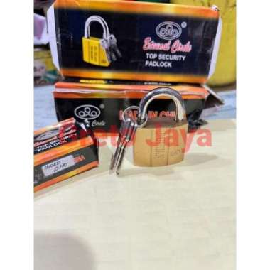 ( 38mm ) Gembok Kuning Murah Bagus Kuat 38 mm Koper Tas Ransel Pagar Pintu Rumah Kamar Kost Kos Not 