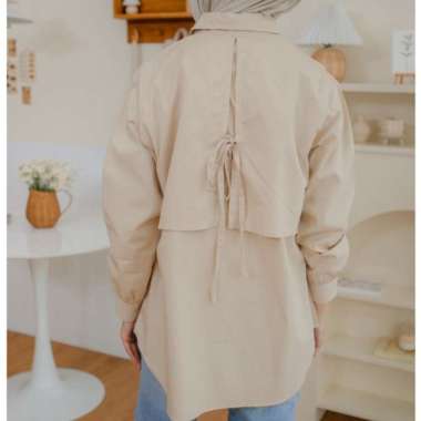 Odeca | Tied Back Top | Kemeja daily Beige