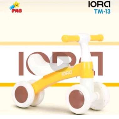 Mainan Anak Balance Bike PMB Iora TM13 Ride On TM 13 Push Bike TM-13 Yellow