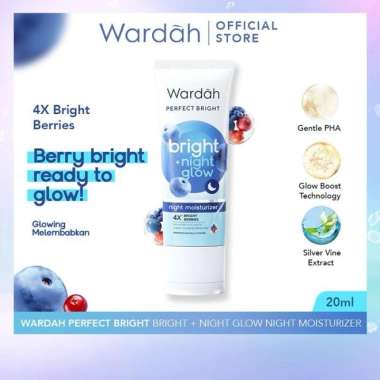 Wardah Perfect Bright Night Moisturizer 20ml - Cream Malam