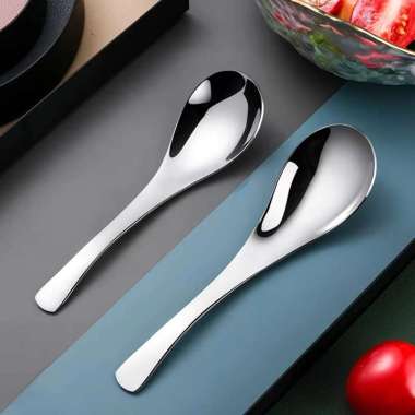 BLIAM Sendok Bebek Stainless Tebal / Sendok Bebek Korea / Sendok Makan / Sendok Kuah / Sendok Bubur 