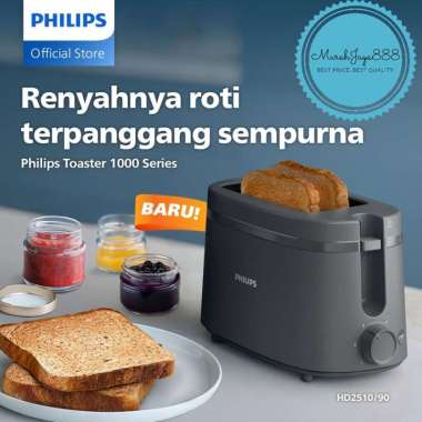 Toaster Philips - HD2510/90 Hitam - Philips Pemanggang Roti Philips Toaster Pemanggang Roti Listrik
