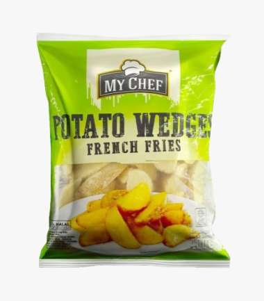 MY CHEF WEDGES POTATO 400GR KENTANG GORENG WEDGE HALAL