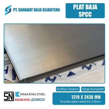 Plat Putih - Plat SPCC - Plat Baja 1200 X 2400 2 MM