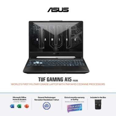 FA506NCR-R735B1T-OM R7-7435HS / RTX3050_V4G / 8G / 512G / 15.6" FHD 144Hz / WIN 11 Home / 2Y Global 