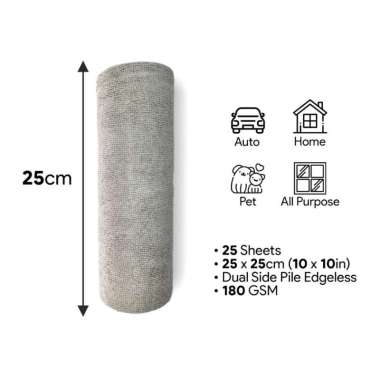 Microfiber Roll Edgeless Roll - Microfiber Roll - Microfiber Tear Away - Kain Lap Microfiber Abu