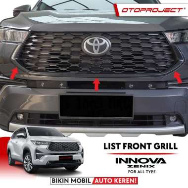 Otoproject List Front Grill Zenix / Toyota Innova Zenix Front Grill/Grill depan mobil zenix CARBON