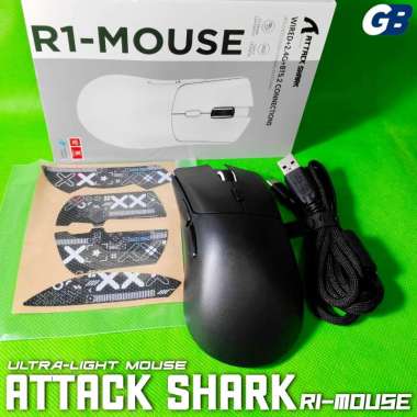 Attack Shark R1 Lightweight Gaming Mouse PIXART PAW 3311 alternatif Vortex Oni R1 Hitam