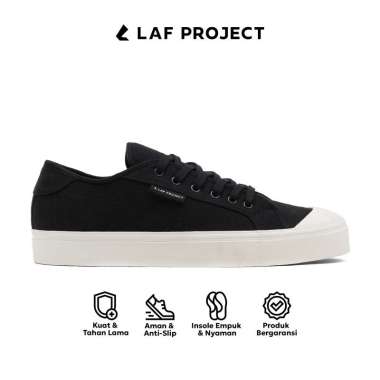 Sepatu Tali Vulcanized Low Pria Wanita Sneakers Casual Sekolah Kuliah Hitam Putih Velox LAF Project 