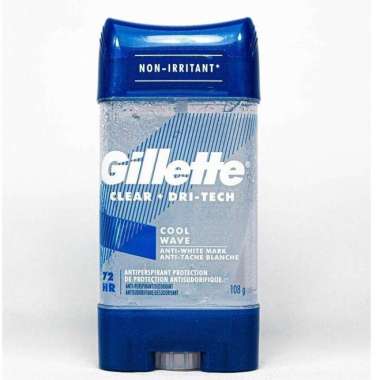 gillette men's endurance deodorant cool wave clear gel 107g